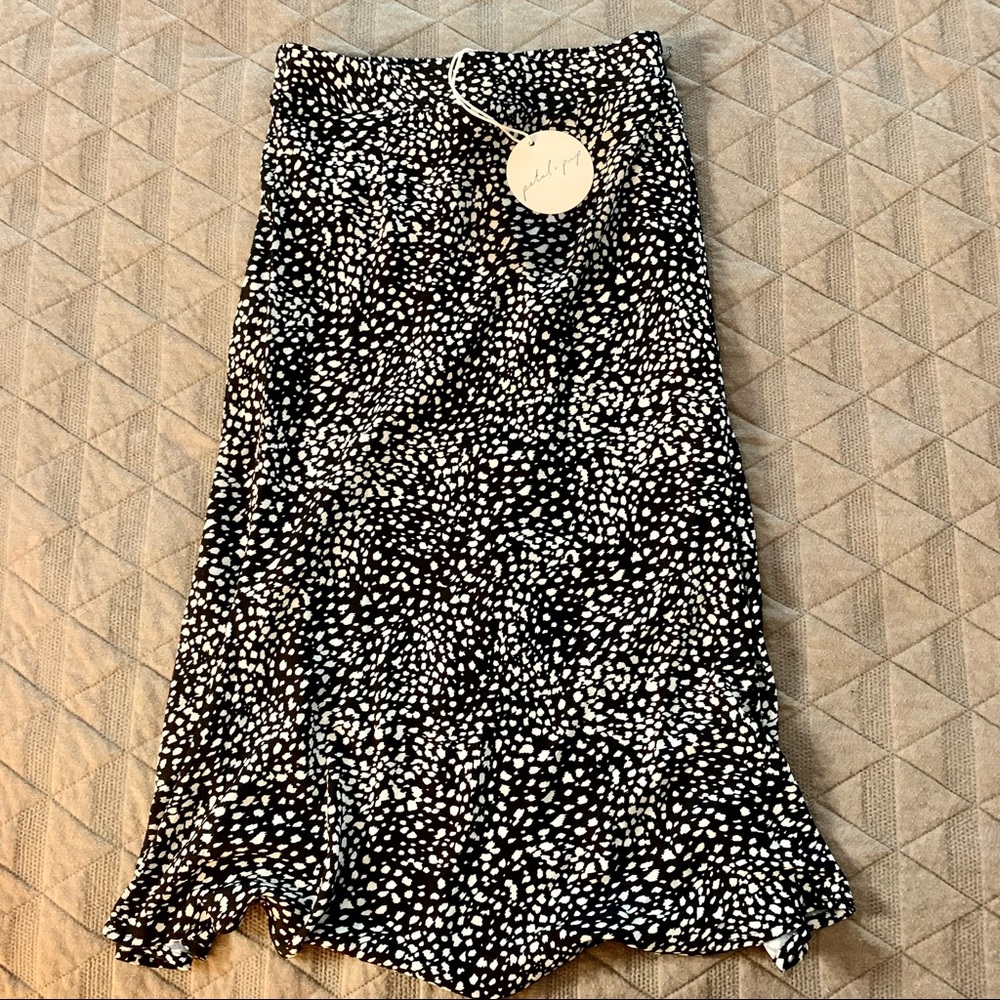 Petal + Pup Animal Print Midi Skirt